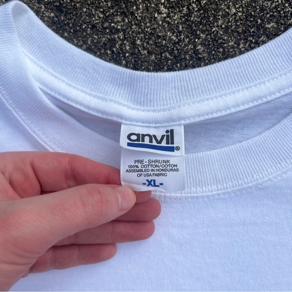 Vintage White NYC New York Skyline T-shirt Size XL Anvil T-shirt Used - Picture 3 of 5